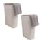 Mind Reader 40L Ventilated Slim Laundry Hamper with Cut Out Handles & Attached Hinged Lid, 2ct.